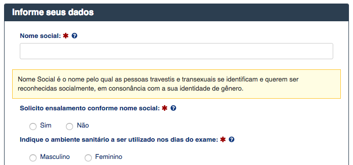 Travestis e transexuais já podem pedir uso do nome social no Enem