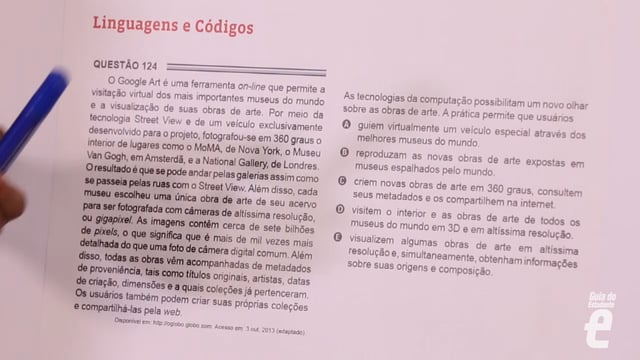 O estilo de questão do Enem