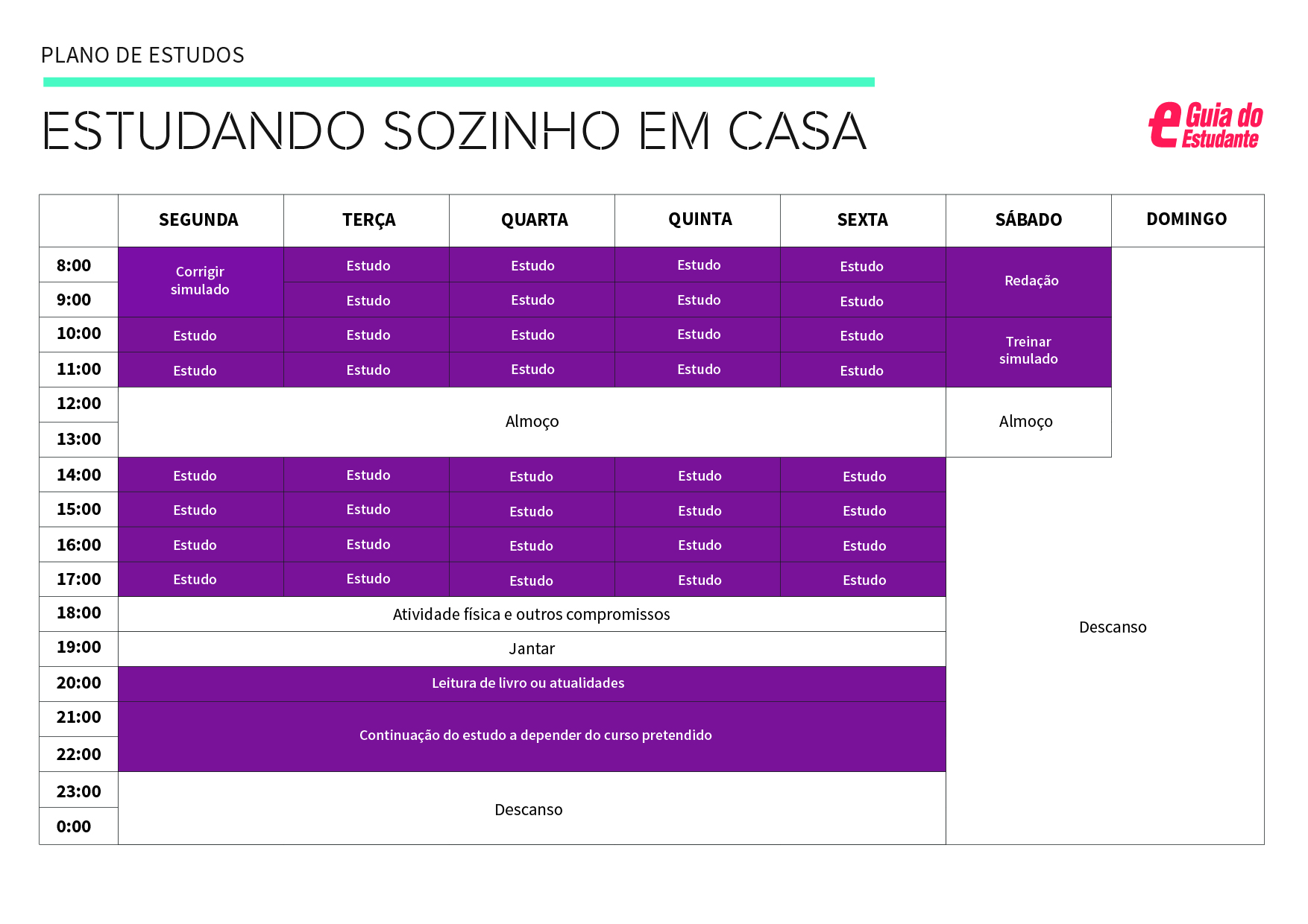 roteiro de organiza&ccedil;&atilde;o