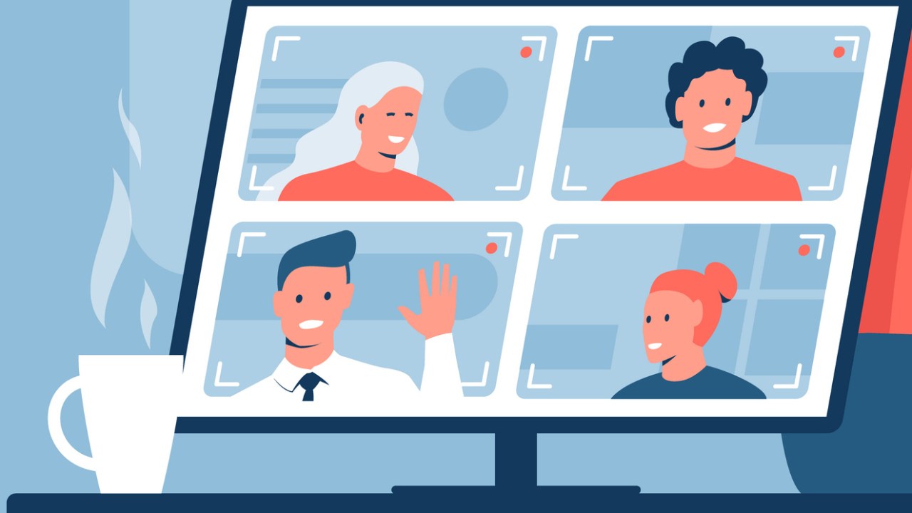 Ilustração que representa processo seletivo virtual