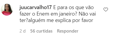 E para os que vão fazer o Enem em janeiro? Não vai ter?alguém me explica por favor