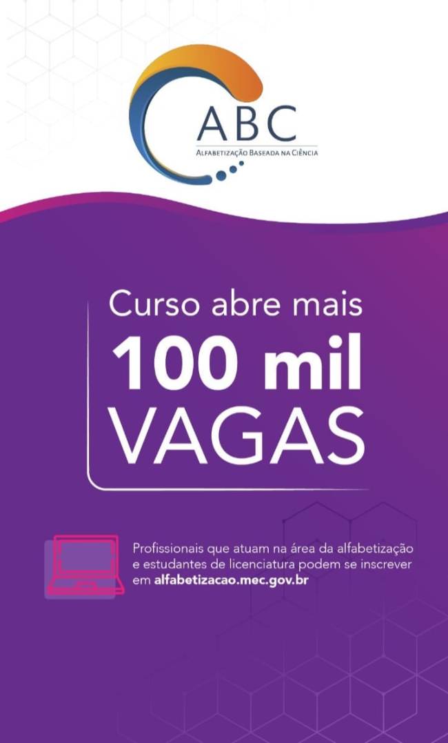 Stories do MEC Stories sobre o curso ABC, publicado na sexta-feira (15)