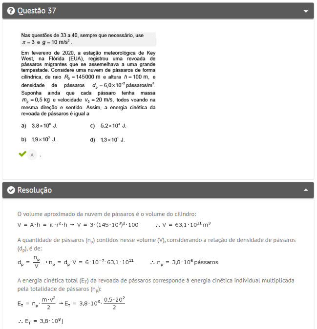física Questão de física