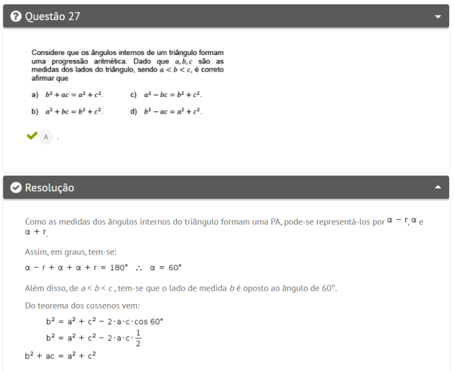 matemática Questão de matemática