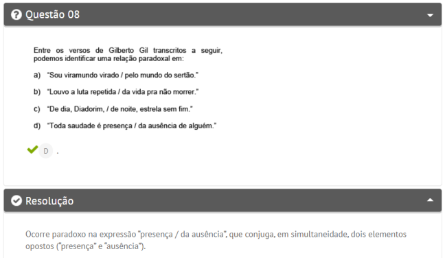 português Questão de português