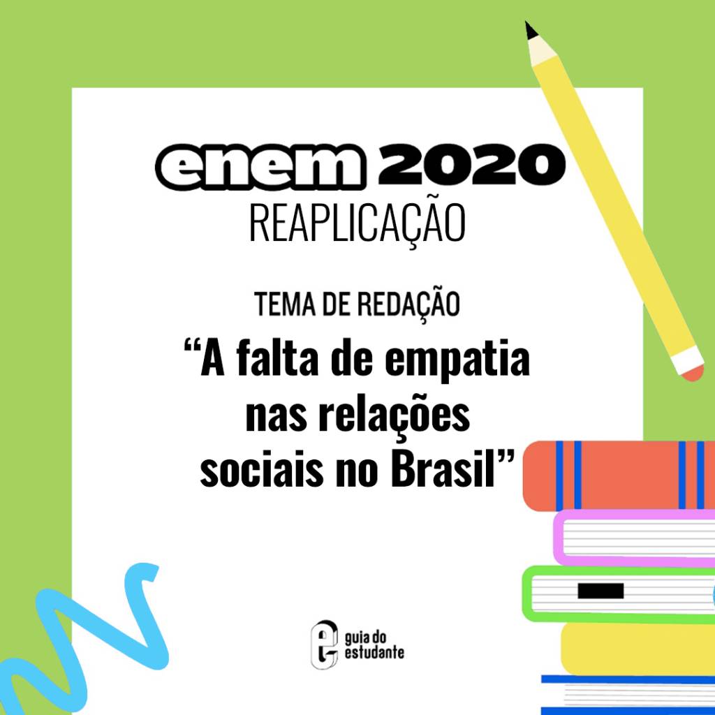 Enem: tema da reaplicação é falta de empatia nas relações sociais