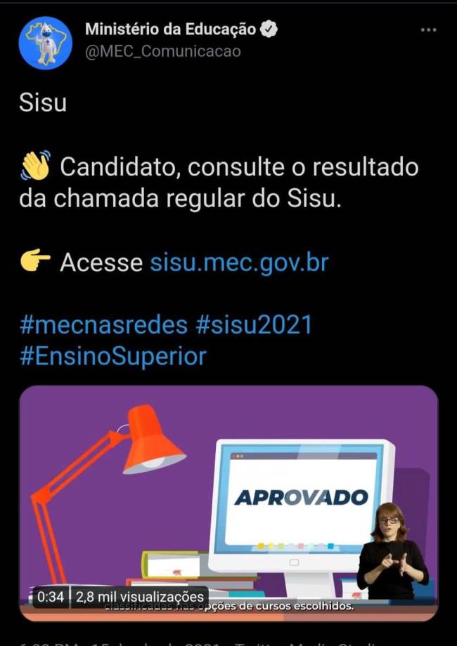 Divulgação do resultado é mais uma confusão do Sisu 2021