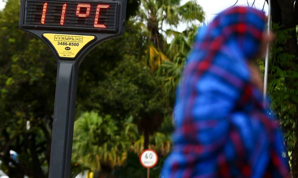 Baixas temperaturas em Brasília.