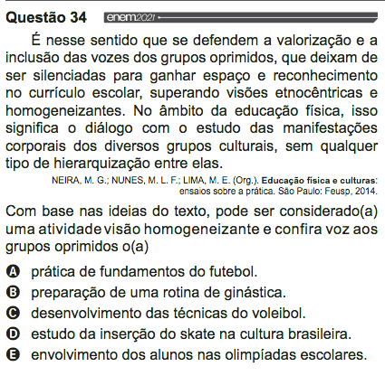 Screen Shot 2022-01-20 at 11.33.05 AM Print da prova do Enem, no site do Inep