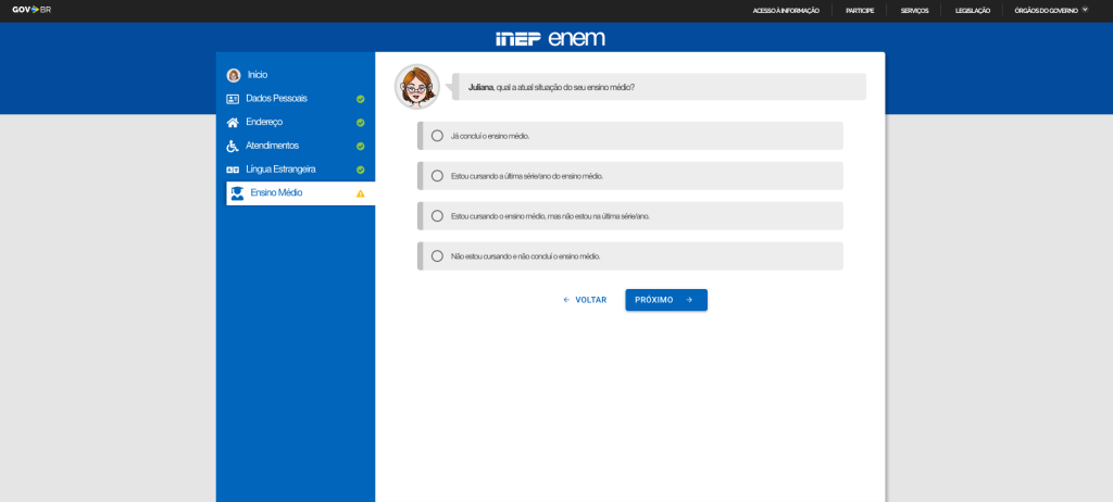Screen Shot 2022-05-10 at 10.43.57 AM Print do site do Inep