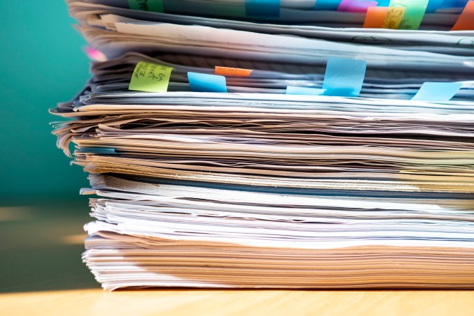 pilha de documentos