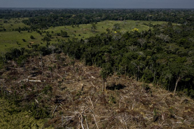 Área com desmatamento ilegal no Estado do Acre, em julho de 2022