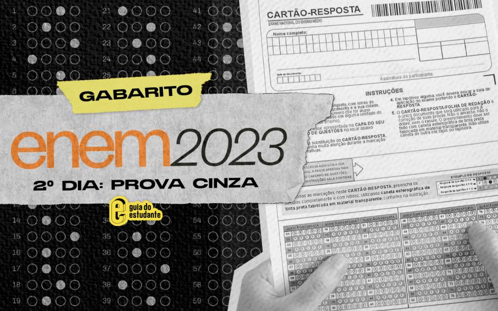 Gabarito Enem 2023 prova cinza: segundo dia