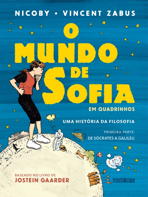 capa do quadrinho o mundo de sofia