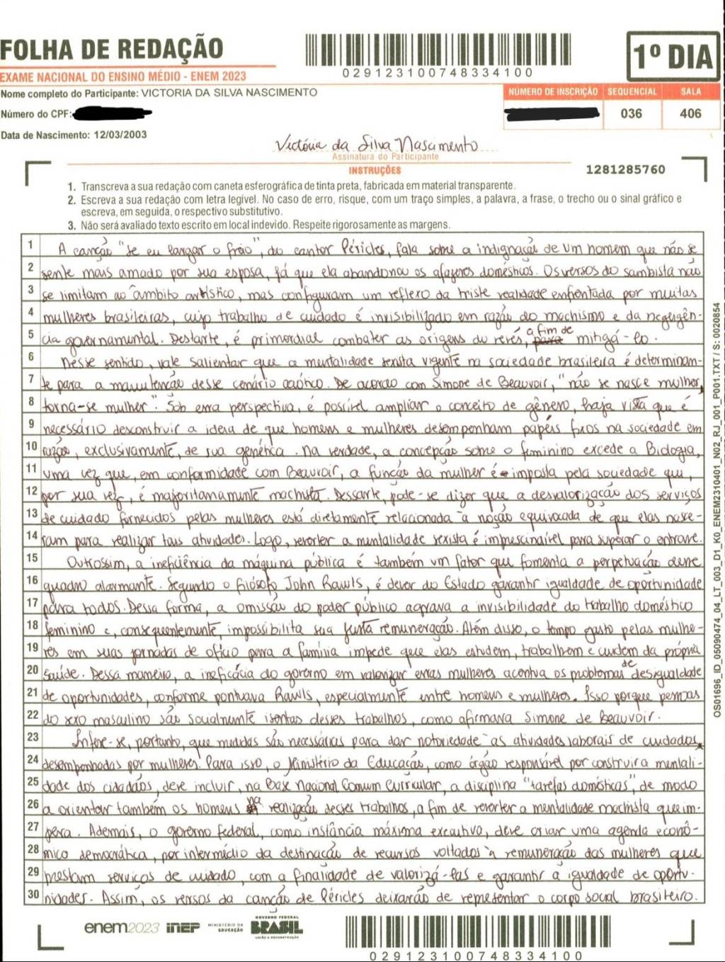 espelho redação victoria espelho redação victoria
