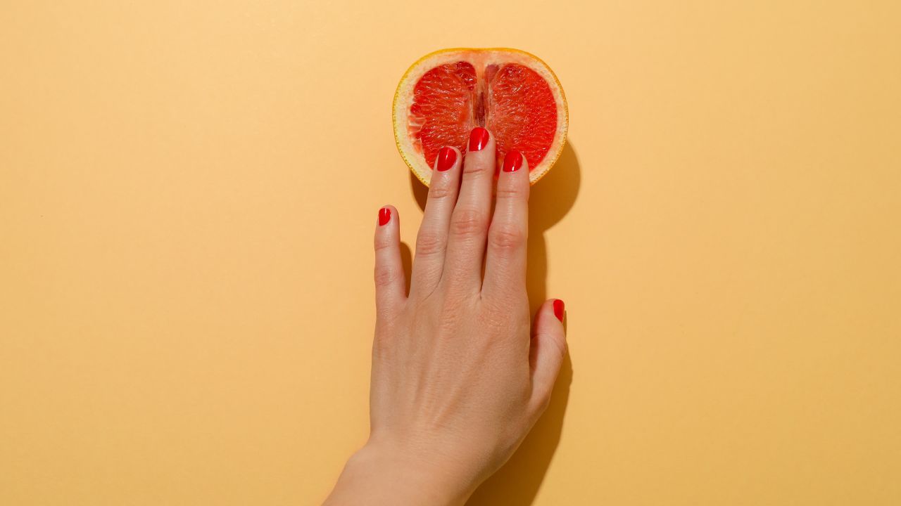 laranja representando uma vulva