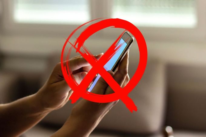 celular proibido