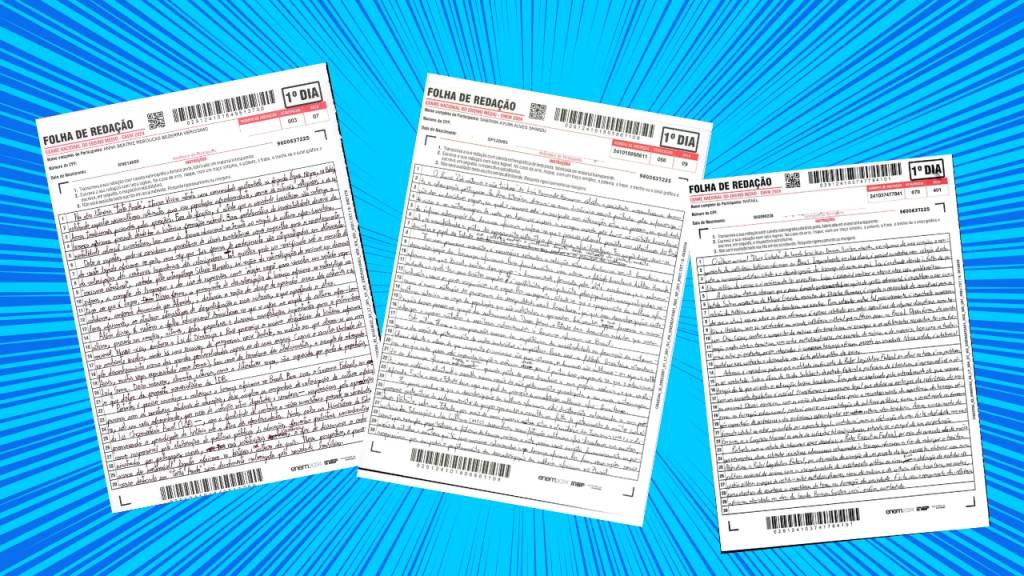 Leia redações nota mil no Enem 2024