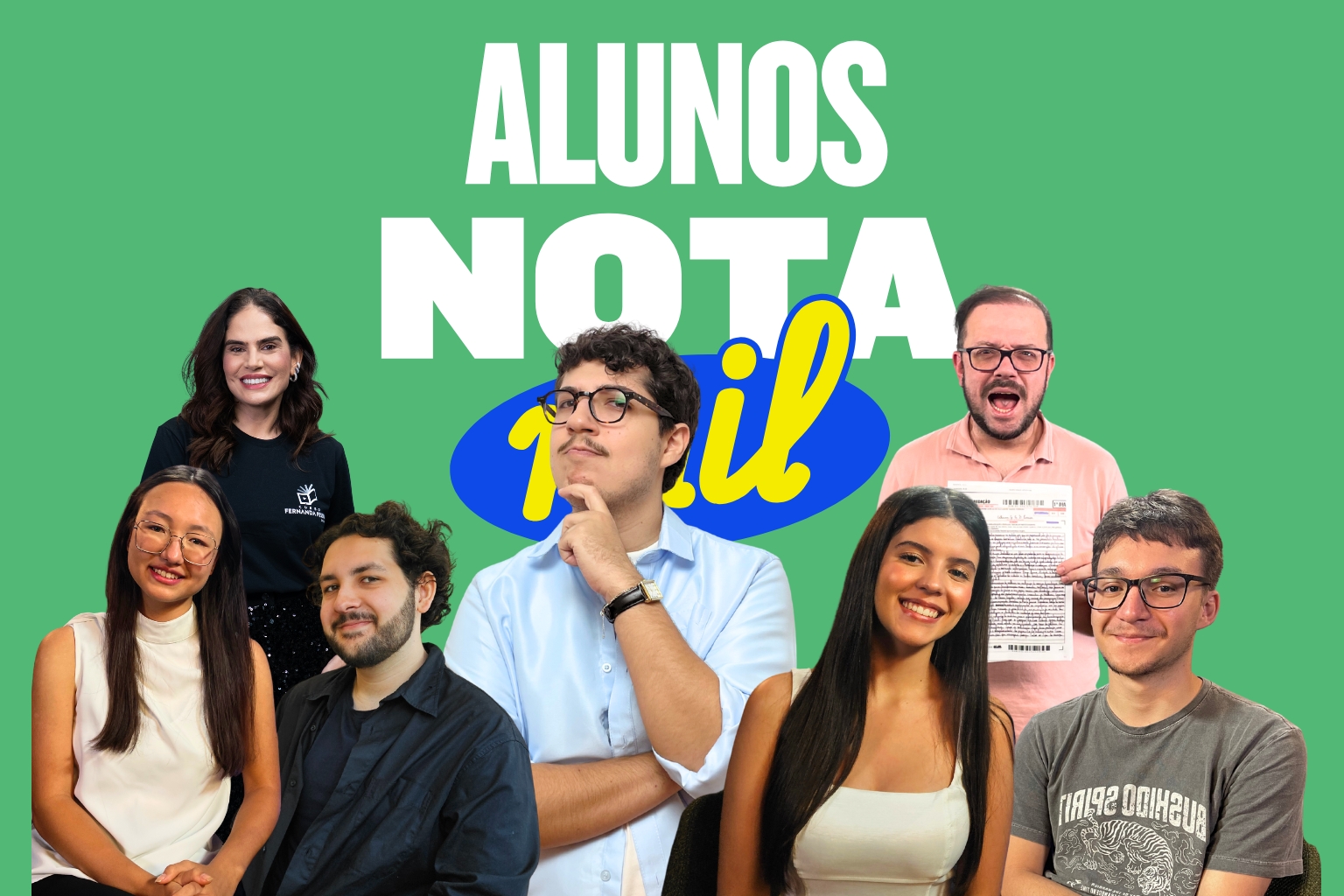 alunos nota mil