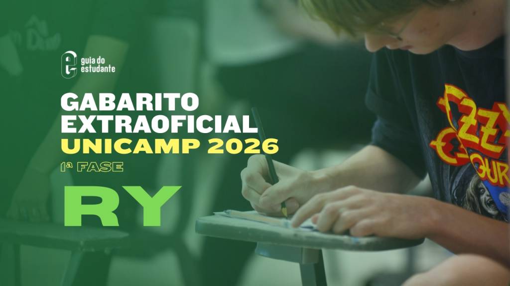 Gabarito Unicamp 2026 prova R e Y: correção extraoficial da primeira fase