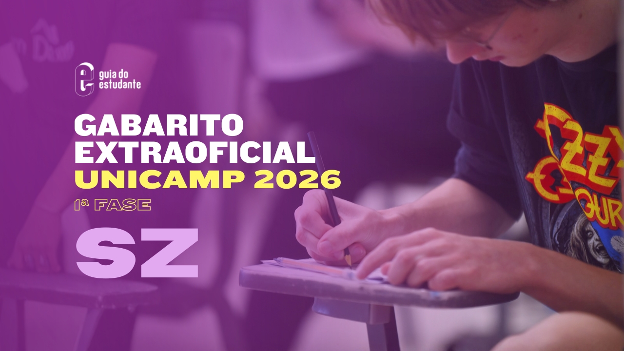 Gabarito Unicamp 2026 prova S e Z: correção extraoficial da primeira fase