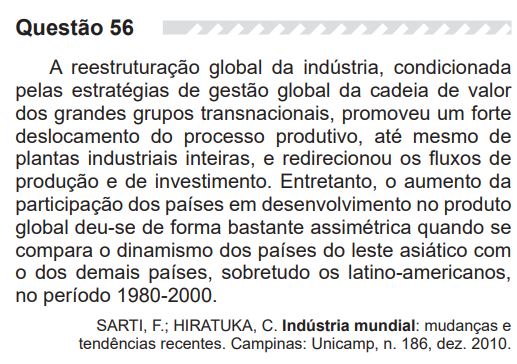 questao 56 enem 2019