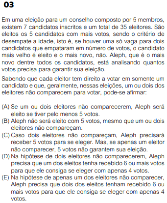 Questão 3 de Matemática da prova V1 da primeira fase da Fuvest 2026
