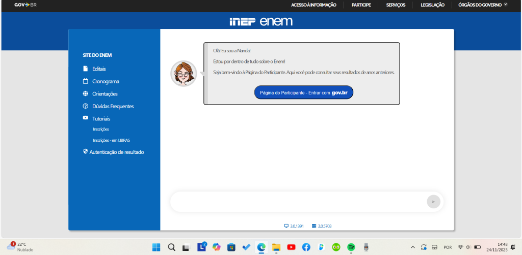 enem antigo pg participa login