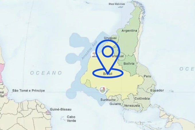 mapa invertido do IBGE