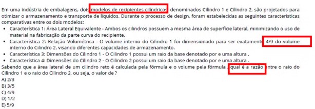 Quest&atilde;o sobre cilindros, de Edcley Teixeira