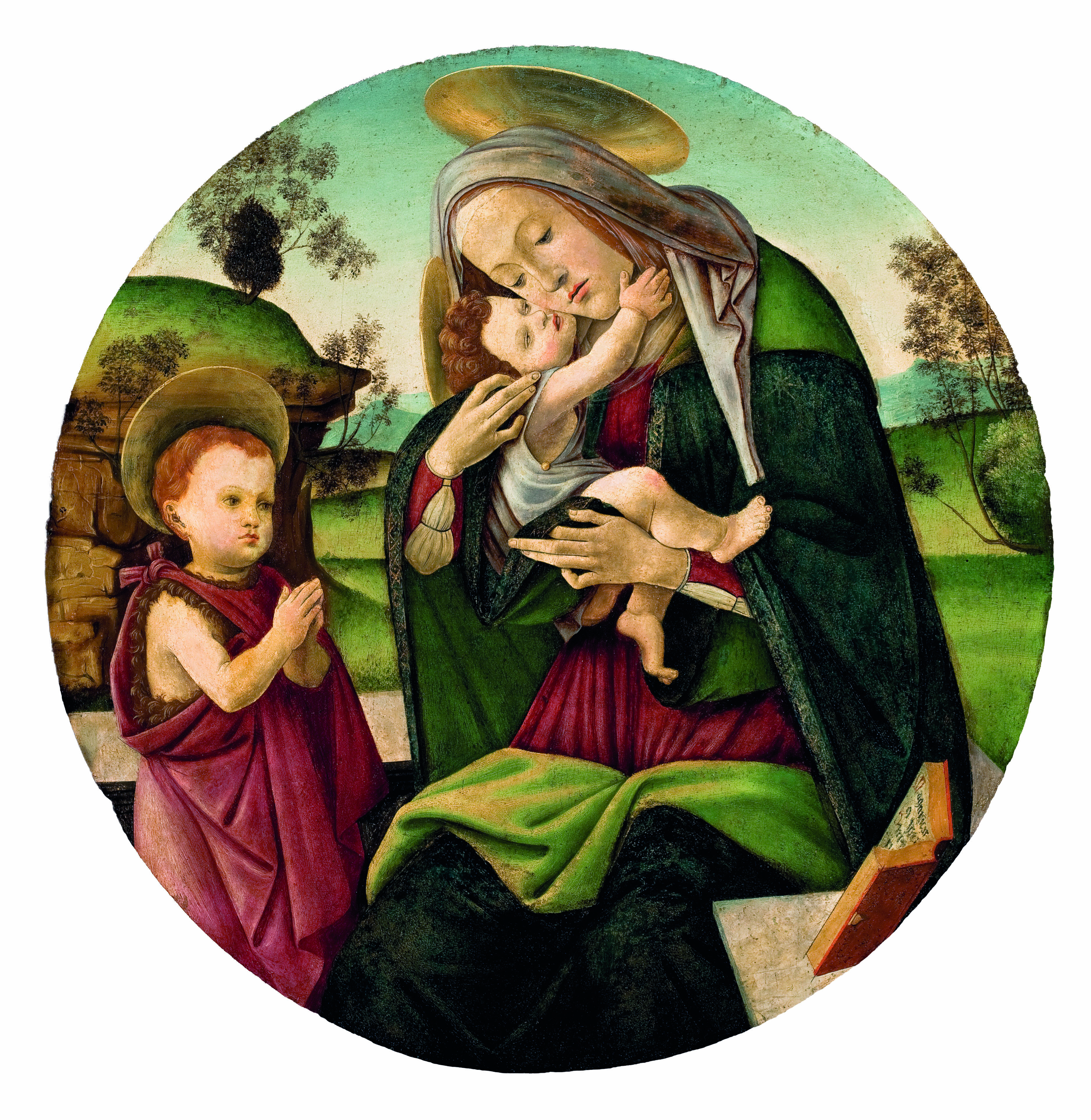 Obra &ldquo;Virgem com o Menino e S&atilde;o Jo&atilde;o Batista crian&ccedil;a&rdquo; (c. 1490&ndash;1500), de Sandro Botticelli